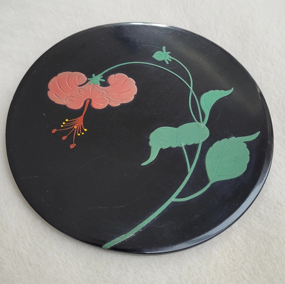 Ryukyu Lacquerware Co Serving Bowl Confectionery Tray Okinawa Traditional Crafts - Picture 1 of 6